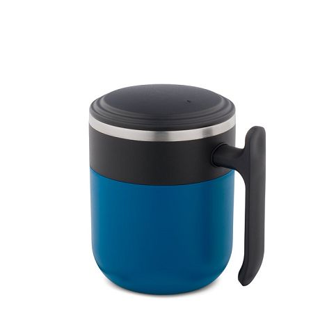  Mug de voyage avec paroi intérieure en acier inoxydable et finiti