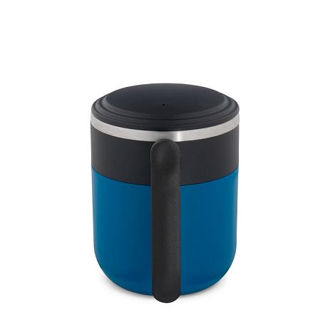  Mug de voyage avec paroi intérieure en acier inoxydable et finiti