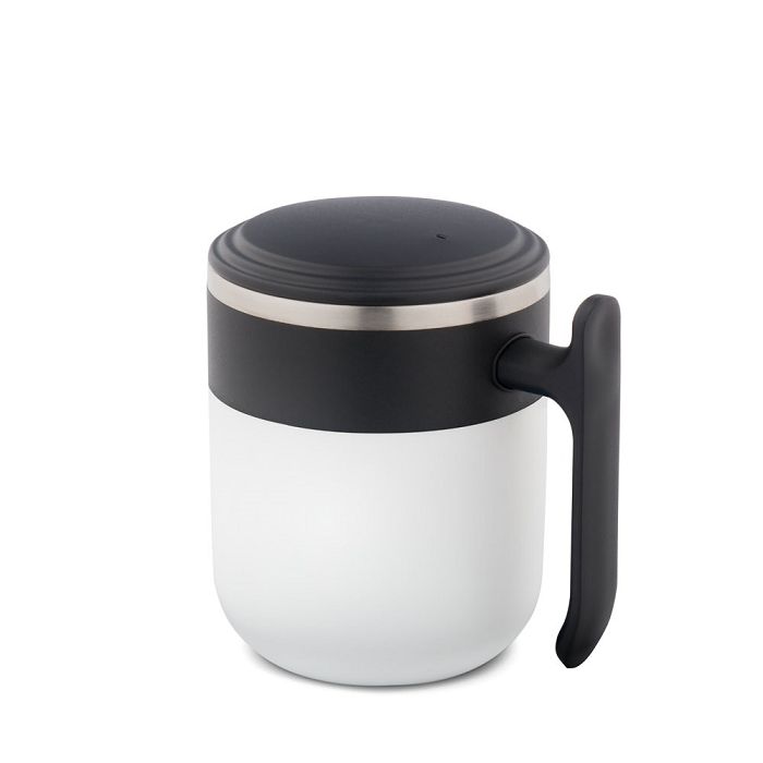  Mug de voyage avec paroi intérieure en acier inoxydable et finiti