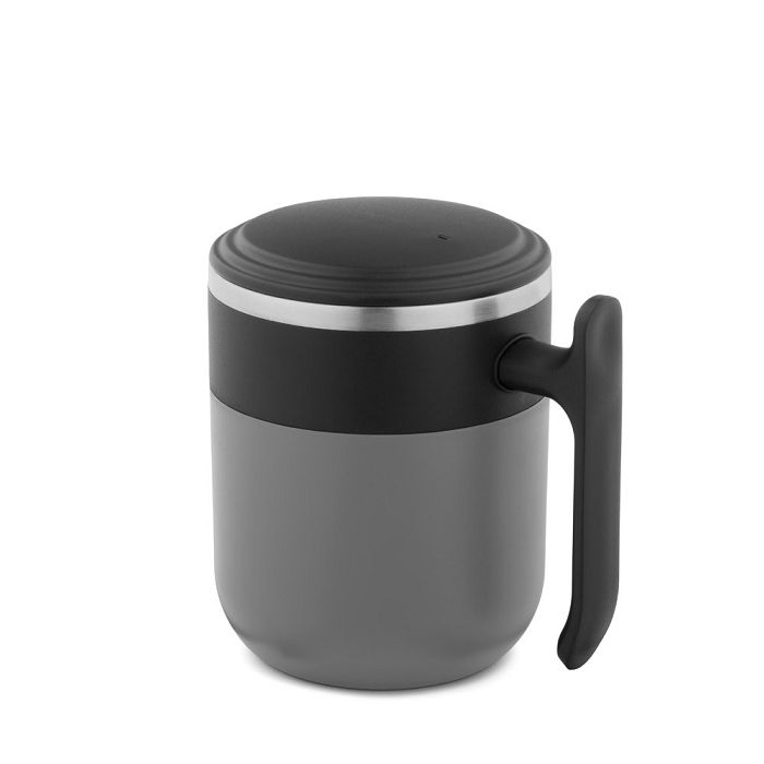  Mug de voyage avec paroi intérieure en acier inoxydable et finiti