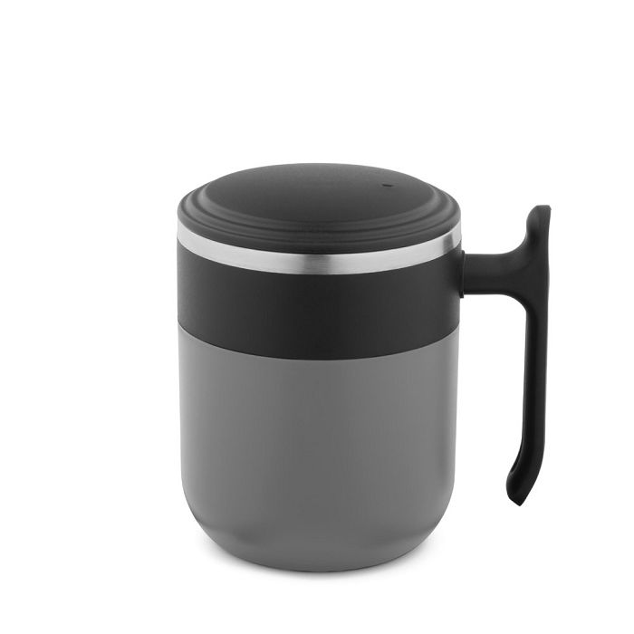  Mug de voyage avec paroi intérieure en acier inoxydable et finiti
