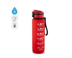 Bouteille en PET recyclé (100 % rPET), ornée de citations motivan