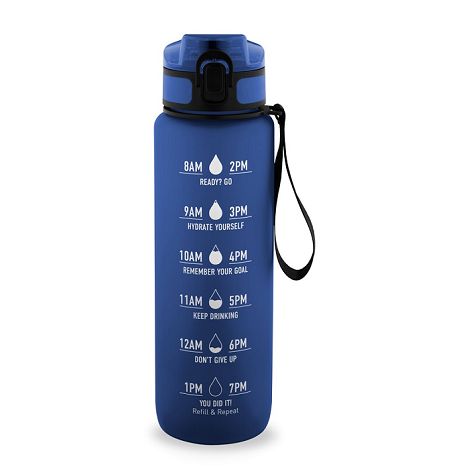  Bouteille en PET recyclé (100 % rPET), ornée de citations motivan