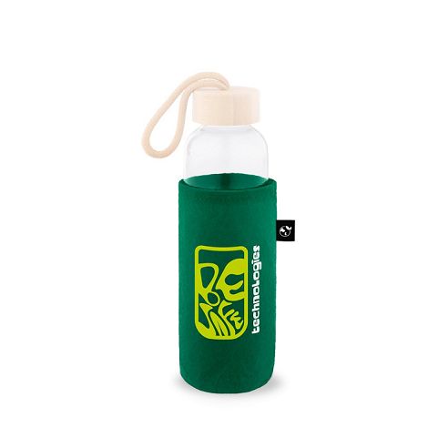  Housse en feutre recyclé (xxx % recyclé), idéale pour les bouteil
