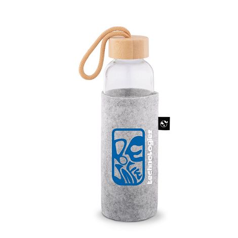  Housse en feutre recyclé (xxx % recyclé), idéale pour les bouteil