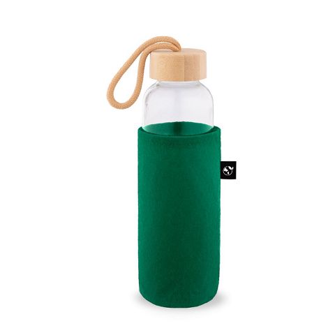  Housse en feutre recyclé (xxx % recyclé), idéale pour les bouteil