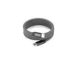 Câble USB-C vers USB-C avec gaine tressée en polyester (60 W) et 