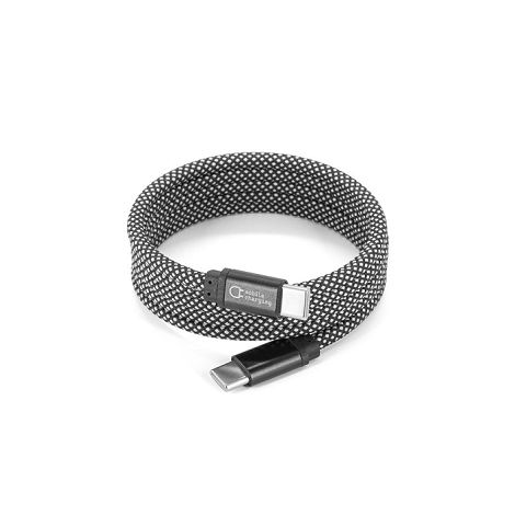  Câble USB-C vers USB-C avec gaine tressée en polyester (60 W) et 