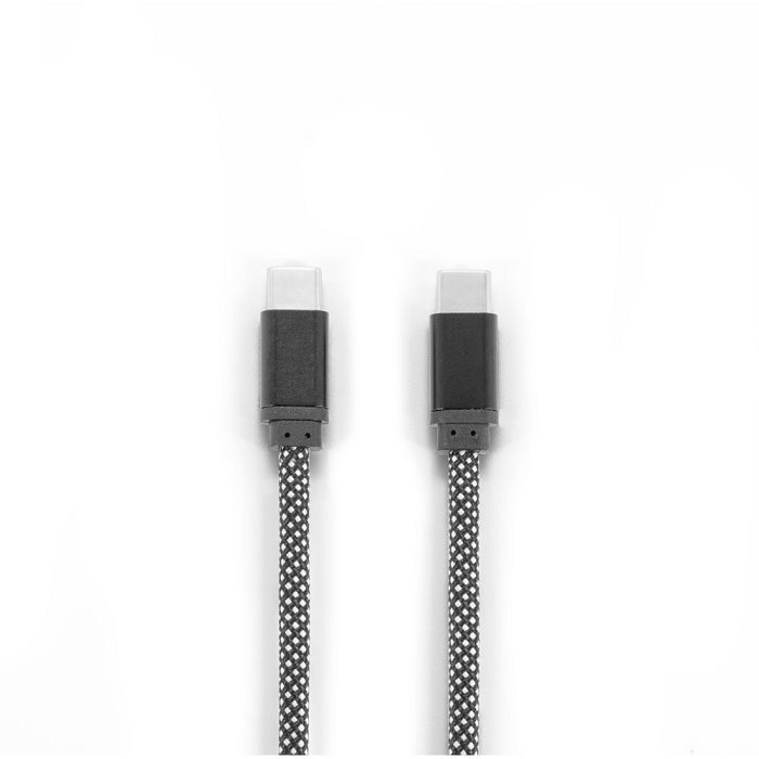  Câble USB-C vers USB-C avec gaine tressée en polyester (60 W) et 