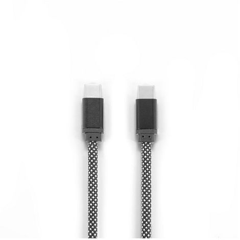  Câble USB-C vers USB-C avec gaine tressée en polyester (60 W) et 