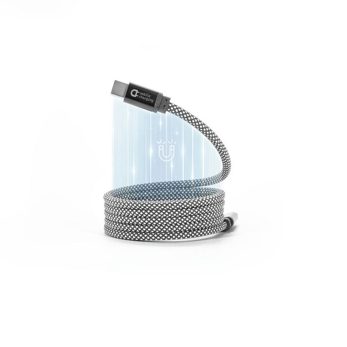  Câble USB-C vers USB-C avec gaine tressée en polyester (60 W) et 