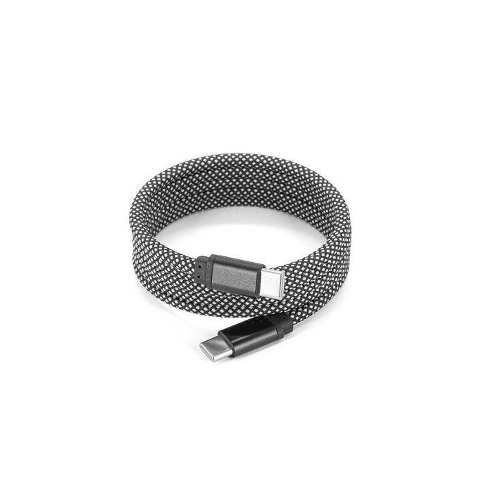  Câble USB-C vers USB-C avec gaine tressée en polyester (60 W) et 