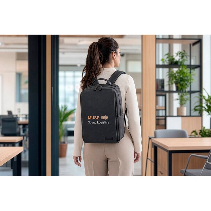  Sac à dos pour ordinateur portable (17 pouces) en polyester recyc