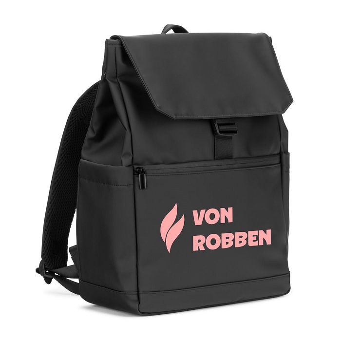  Sac à dos pour ordinateur portable (16") en PU, avec rabat recouv