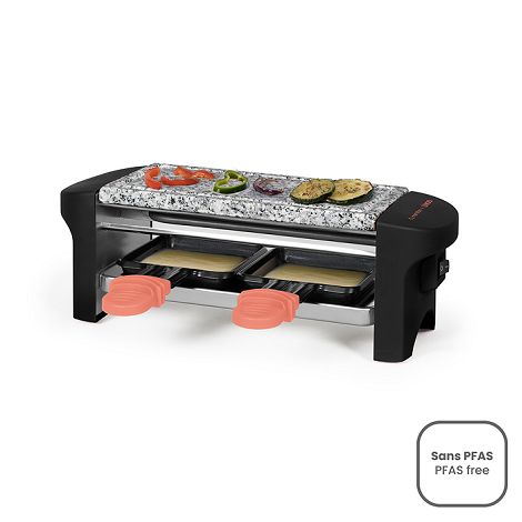  Appareil à raclette 2 personnes - Livoo x Marmiton - Corail