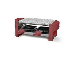 Appareil à raclette 2 personnes - Rouge