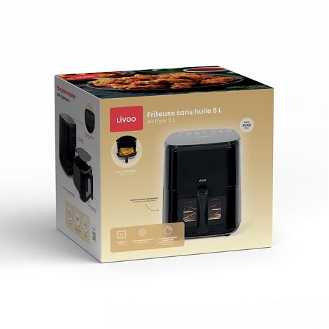 Friteuse sans huile 5 L - Noir