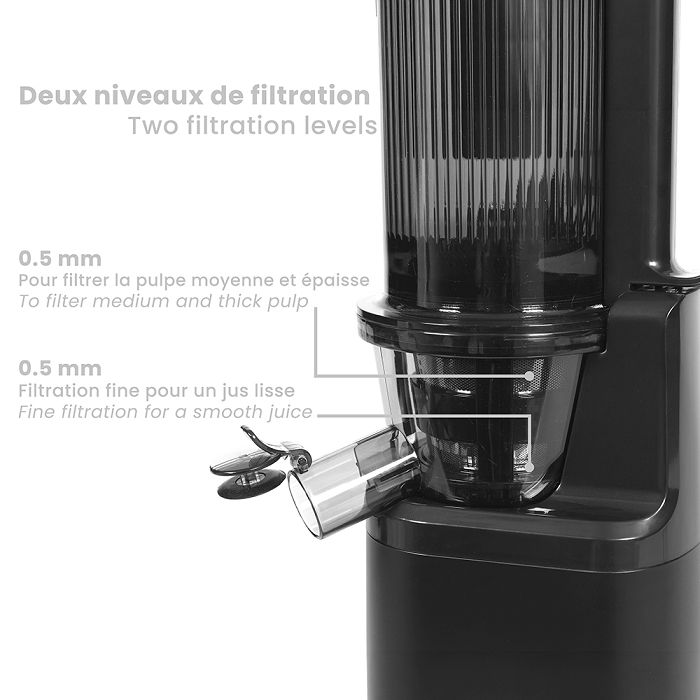  Extracteur de jus à froid 3 en 1 - Livoo x Marmiton - Noir