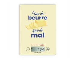 Balance de cuisine électronique rechargeable - Livoo x Marmiton