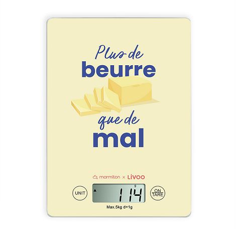  Balance de cuisine électronique rechargeable - Livoo x Marmiton