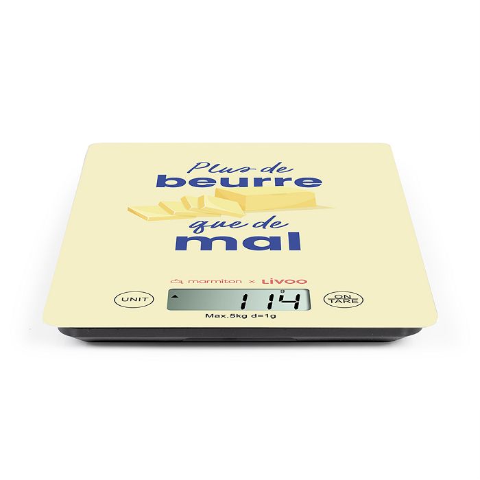  Balance de cuisine électronique rechargeable - Livoo x Marmiton