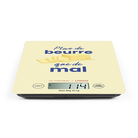  Balance de cuisine électronique rechargeable - Livoo x Marmiton