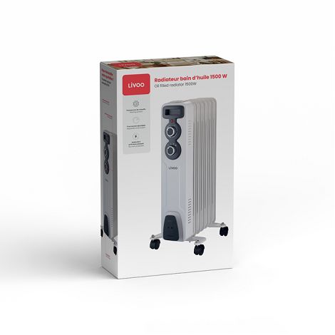  Radiateur bain d'huile 1500 W