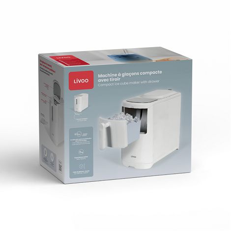  Machine à glaçons compacte avec tiroir - Blanc