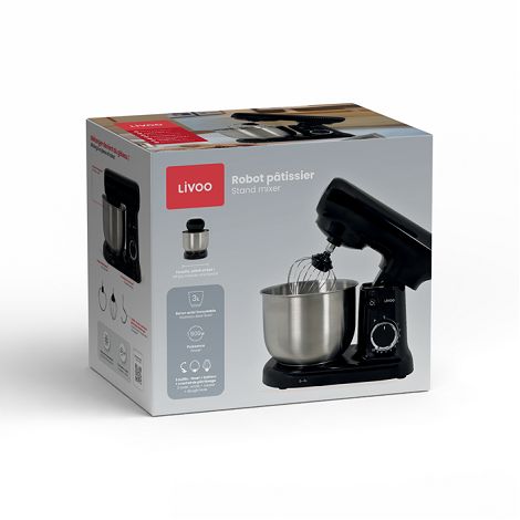  Robot pâtissier 3 L - Noir
