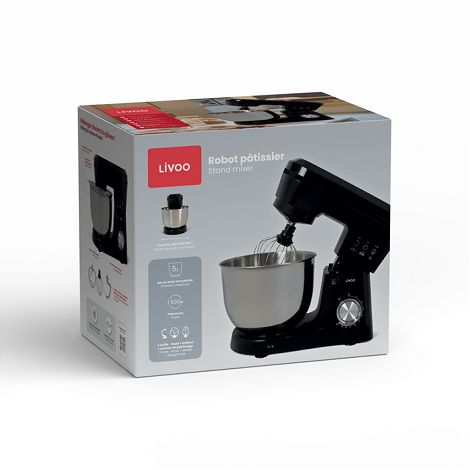  Robot pâtissier 5 L - Noir