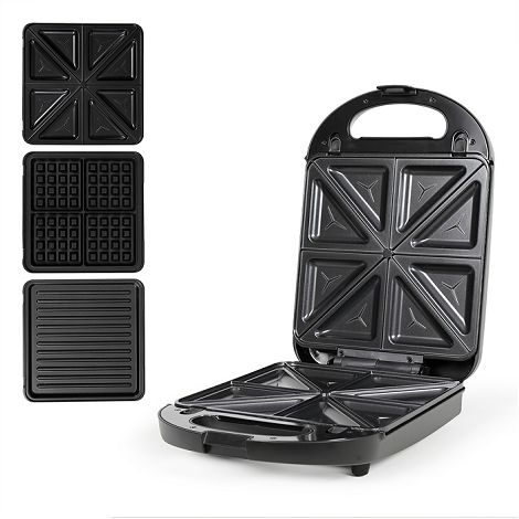  Appareil 3 en 1 gaufres, croques et grill 4 personnes - Livoo x M