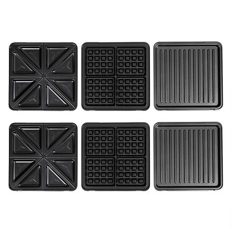  Appareil 3 en 1 gaufres, croques et grill 4 personnes - Livoo x M