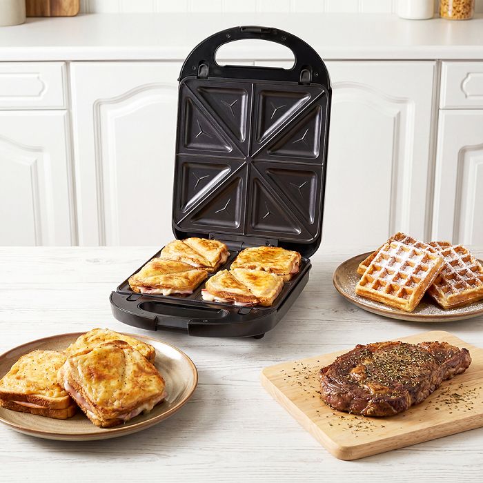  Appareil 3 en 1 gaufres, croques et grill 4 personnes - Livoo x M