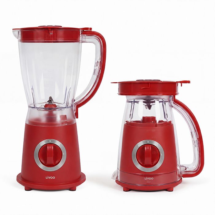  Blender 1,5 L rangement compact - Rouge