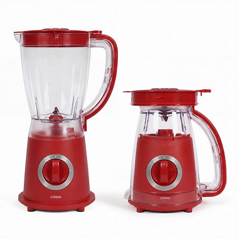  Blender 1,5 L rangement compact - Rouge