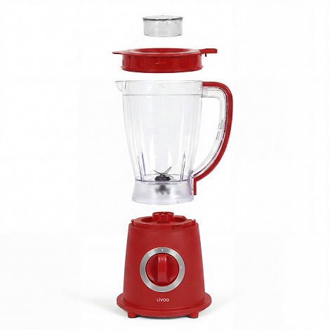  Blender 1,5 L rangement compact - Rouge