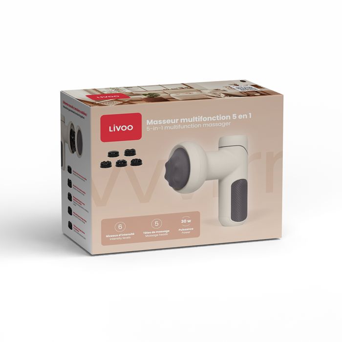  Masseur multifonction 5 en 1 - Crème