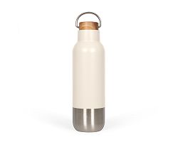 Bouteille isotherme recyclé 650 ml - Crème