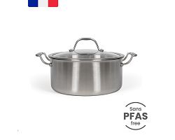 Brigade - Faitout en acier inoxydable 24 cm