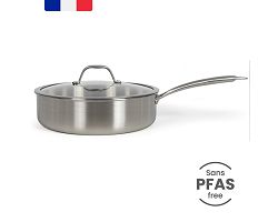 Brigade - Sauteuse en acier inoxydable 28 cm