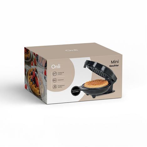  Mini gaufrier - Noir
