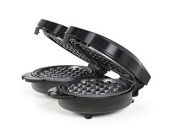 Mini gaufrier double - Noir