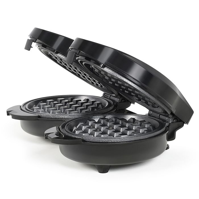  Mini gaufrier double - Noir