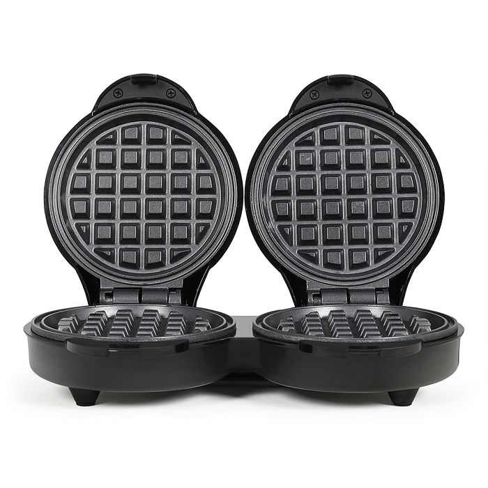  Mini gaufrier double - Noir