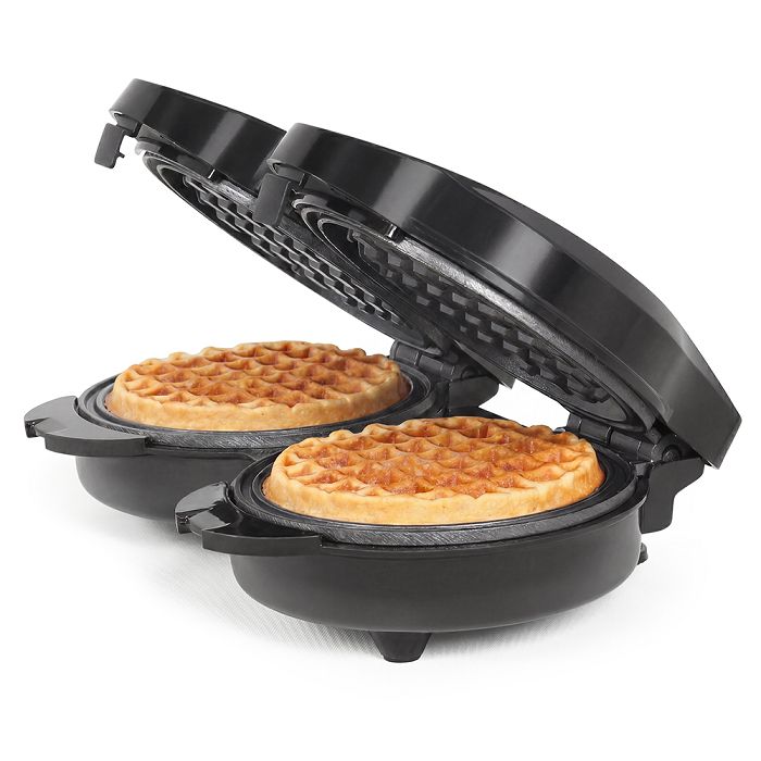  Mini gaufrier double - Noir