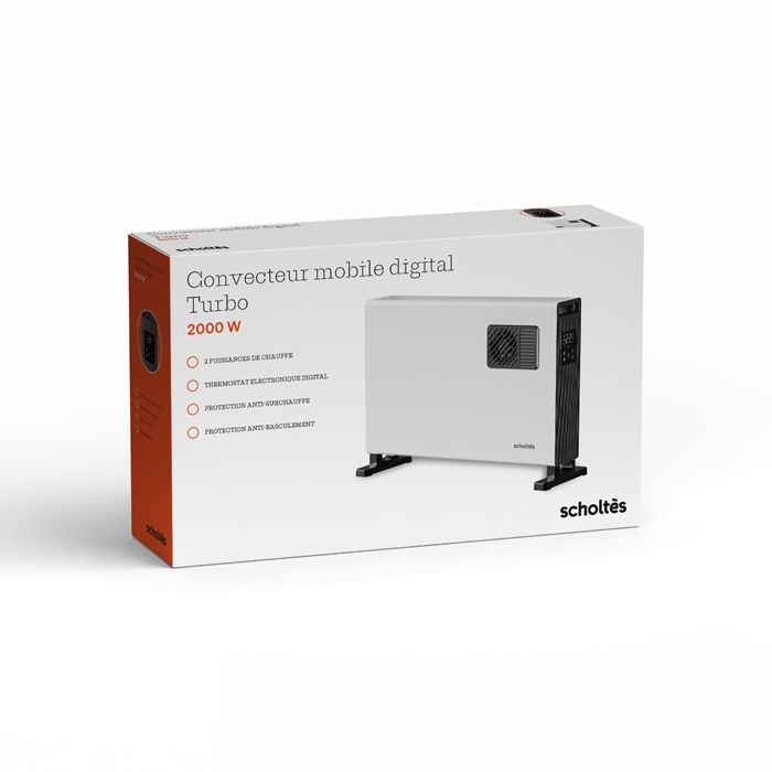  Convecteur mobile digital turbo 2000W