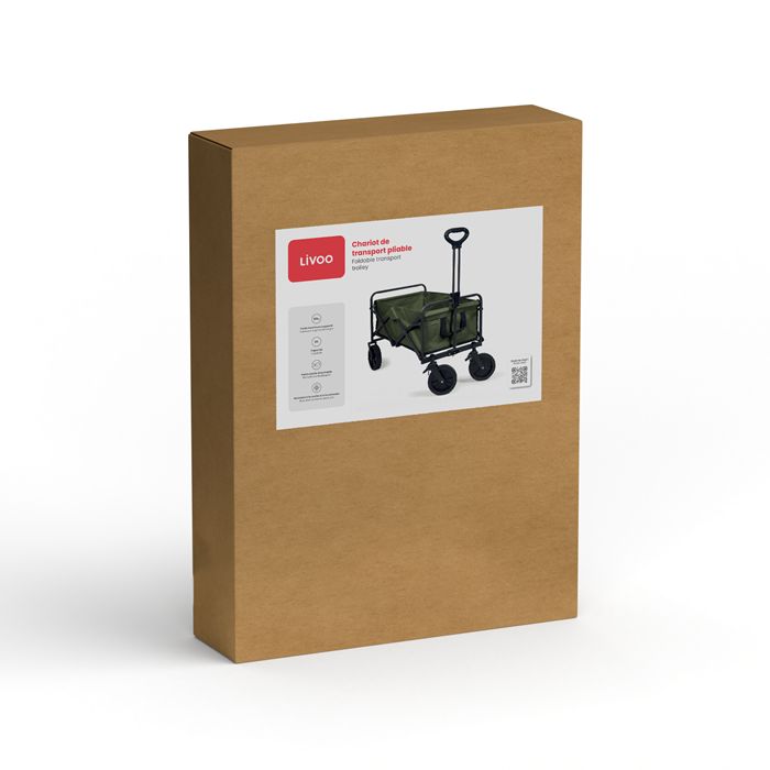  Chariot de transport pliable - Kaki