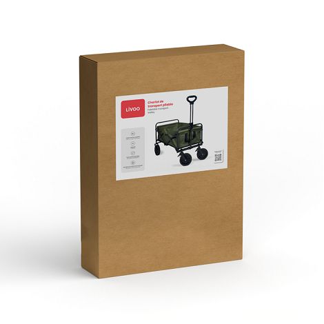  Chariot de transport pliable - Kaki