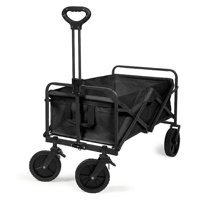  Chariot de transport pliable - Noir