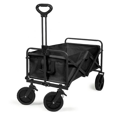  Chariot de transport pliable - Noir
